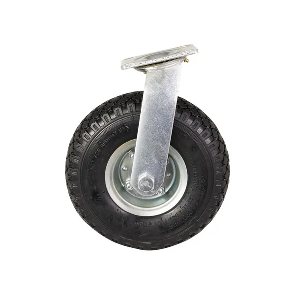 Roulette pivotante avec pneu gonflable – 100 kg – hauteur totale : 300 mm