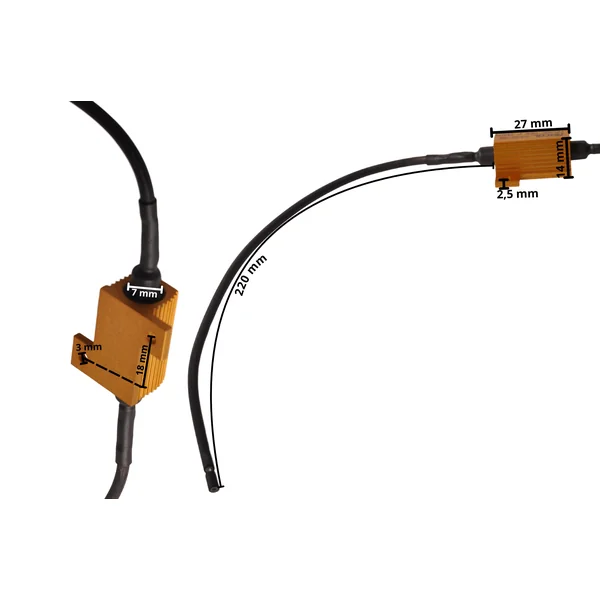 Résistance éclairage LED 12V