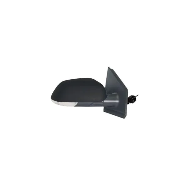 Rétroviseur droit manuel pour VOLKSWAGEN POLO IV phase 2, 2005-2009, feu clignotant, noir, Neuf