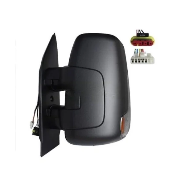 Rétroviseur gauche èlectrique pour IVECO DAILY, 2019-2023,dègivrant, noir, bras court, 9 pin, avec clignotant fumé , Neuf