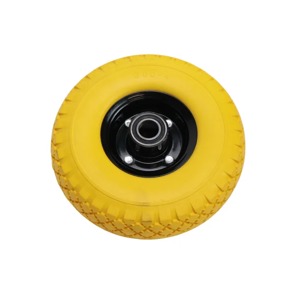 Set de 2 roues de diable premium 3.00-4 - anti-crevaison - diamètre du moyeu : 25 mm - longueur du moyeu : 75 mm