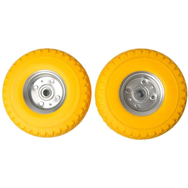 Set de deux haut de gamme roues de chariot - 3.00-4 - anti-crevaison - diamètre du moyeu 20 mm - longueur du moyeu 55 mm