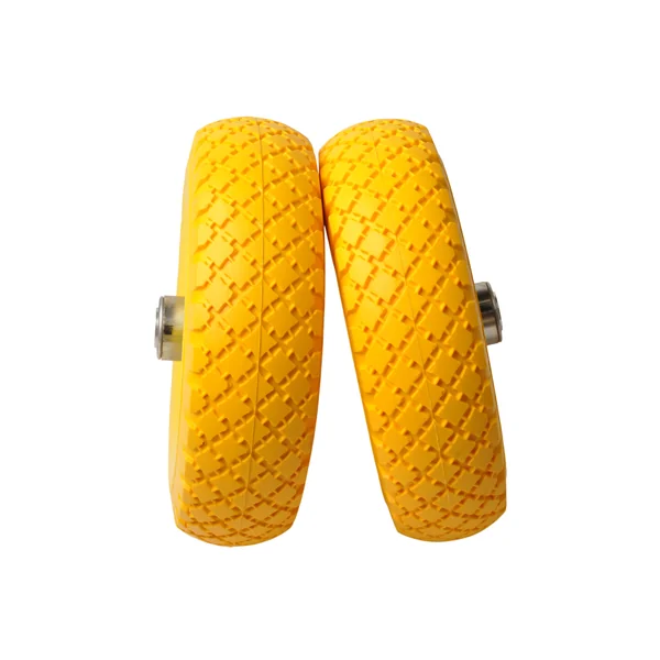 Set de deux haut de gamme roues de chariot - 3.00-4 - anti-crevaison - diamètre du moyeu 20 mm - longueur du moyeu 55 mm