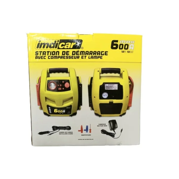 Station de démarrage 4 en 1 - 12V 600 Ampères