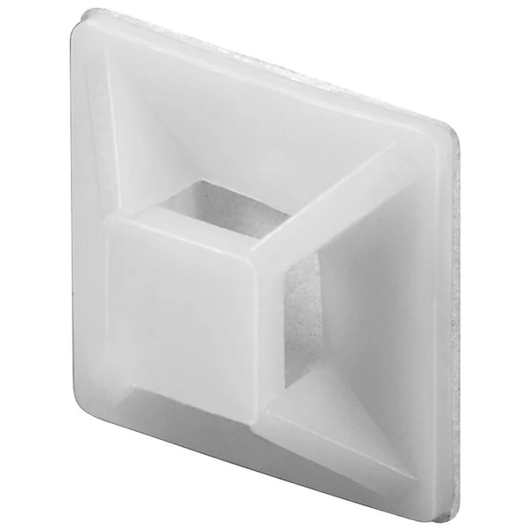 Support autocollants pour des attaches autobloquantes - 28x28 mm - 20 pièce