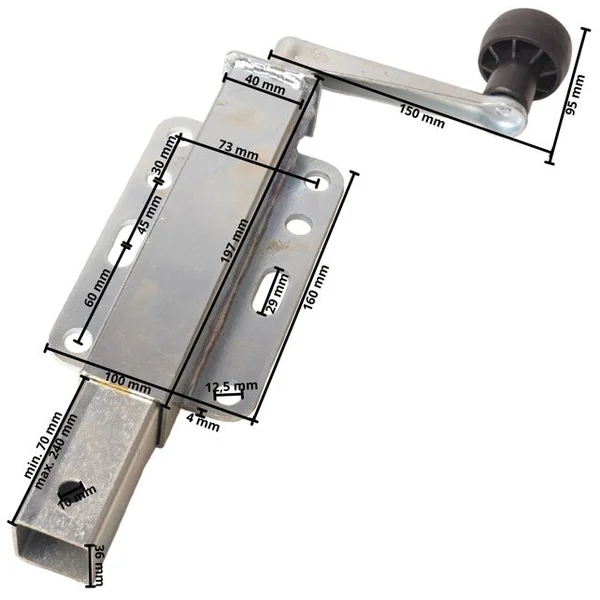 Support de quille réglable pour bateau Support latéral 25 > 42 cm